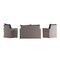 Flash Furniture Aransas Series 4 Piece Light Gray Patio Set with Navy Back Pillows and Seat Cushions JJ-S351-GYNV-GG - alternate 2
